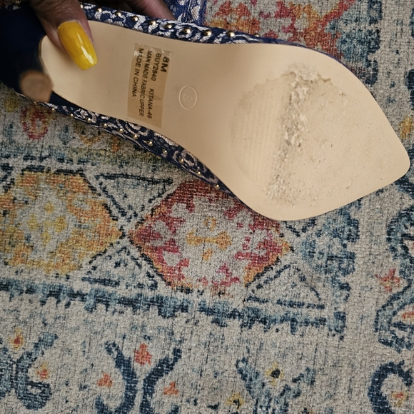 Cape Robbin Blue Patterned Over the Knee Boots - Picture 5 of 14